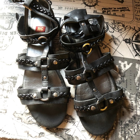 Black BC Footwear  Sandals 8.5 - Picture 4 of 4
